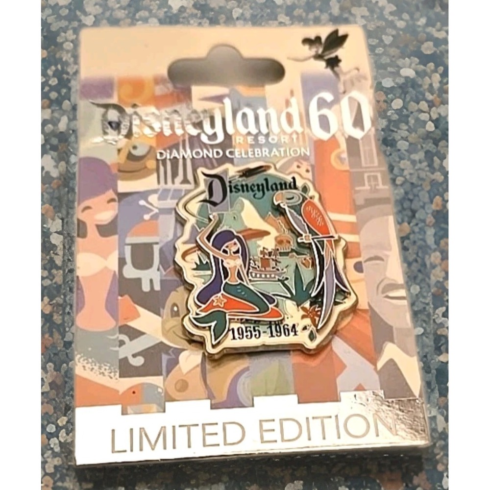 NEW Disneyland 60th Anniversary Diamond Decades Celebration LE 5000 Mermaid Tiki